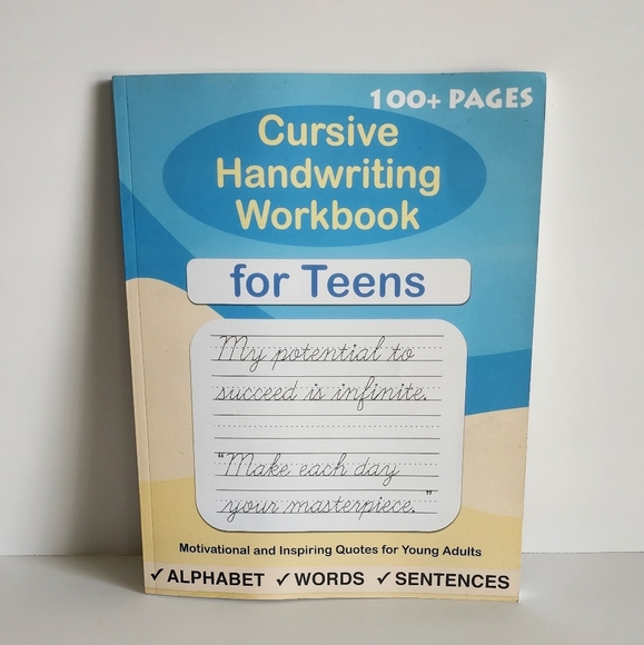 Cursive Handwriting Workbook for Teens - Picture 1 of 10
